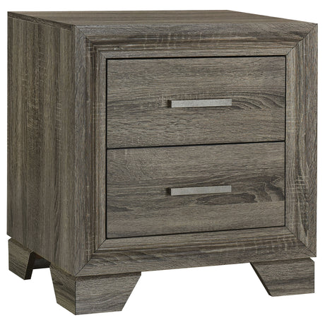 Tampa Furniture Outlet - Coaster - Wright 2-drawer Nightstand Bedside Table Brown Oak - 223342