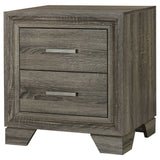 Wright 2-drawer Nightstand Bedside Table Brown Oak - Tampa Furniture Outlet