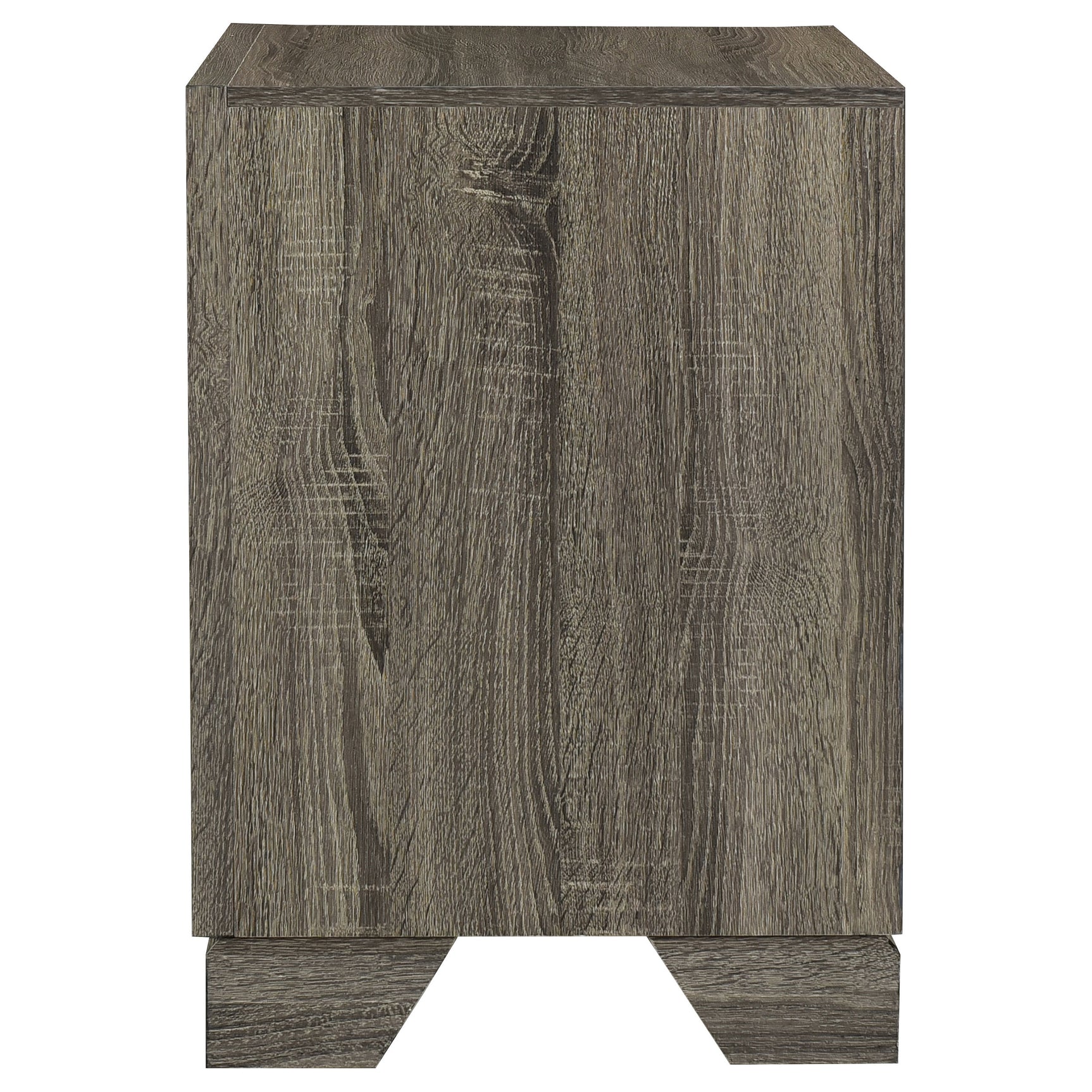 Wright 2-drawer Nightstand Bedside Table Brown Oak - Tampa Furniture Outlet