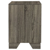 Wright 2-drawer Nightstand Bedside Table Brown Oak - Tampa Furniture Outlet