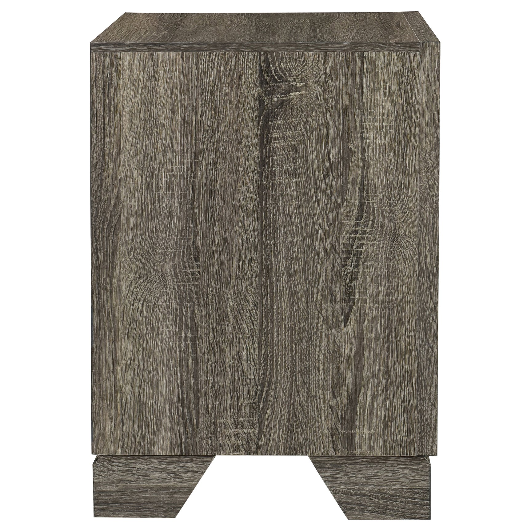Wright 2-drawer Nightstand Bedside Table Brown Oak - Tampa Furniture Outlet