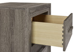 Wright 2-drawer Nightstand Bedside Table Brown Oak - Tampa Furniture Outlet
