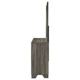 Wright 6-drawer Dresser and Mirror Brown Oak - Tampa Furniture Outlet