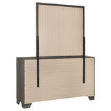 Wright 6-drawer Dresser and Mirror Brown Oak - Tampa Furniture Outlet