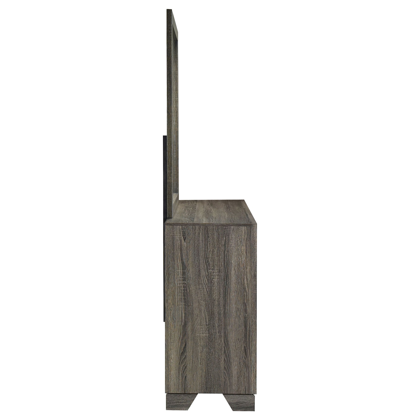 Wright 6-drawer Dresser and Mirror Brown Oak - Tampa Furniture Outlet