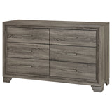 Wright 6-drawer Dresser Cabinet Brown Oak - Tampa Furniture Outlet