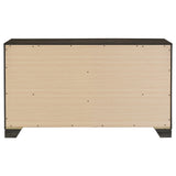 Wright 6-drawer Dresser Cabinet Brown Oak - Tampa Furniture Outlet