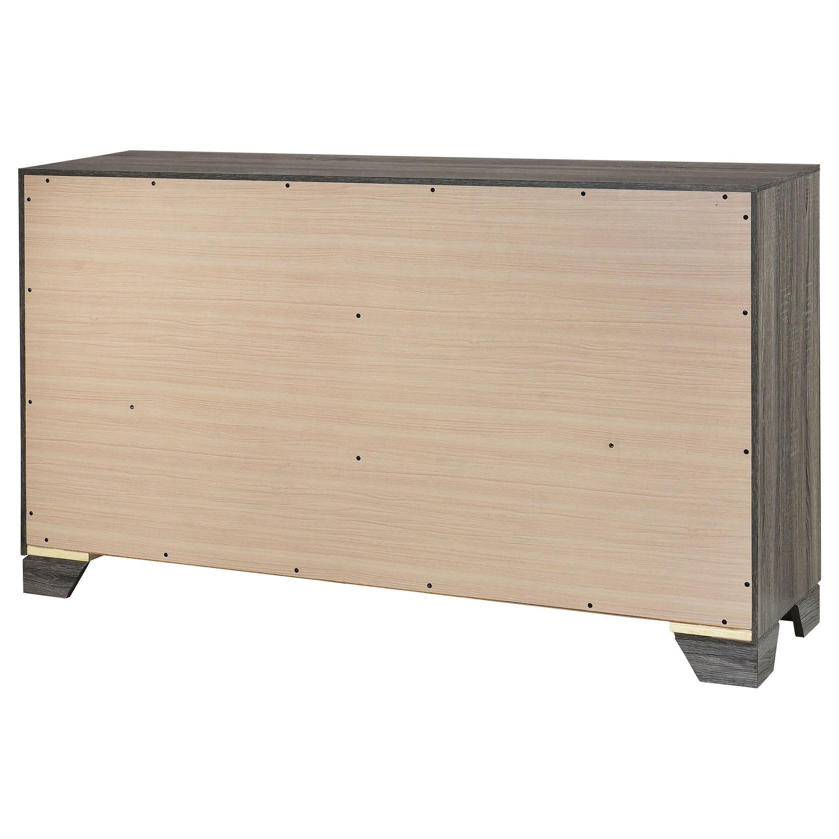 Wright 6-drawer Dresser Cabinet Brown Oak - Tampa Furniture Outlet