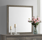 Wright Dresser Mirror Brown Oak - Tampa Furniture Outlet