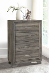Wright 4-drawer Chest of Drawers Brown Oak - Tampa Furniture Outlet