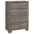Tampa Furniture Outlet - Coaster - Wright 4-drawer Chest of Drawers Brown Oak - 223345