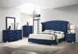 Tampa Furniture Outlet - Coaster - Melody 5-piece Eastern King Bedroom Set Pacific Blue - 223371KE-S5