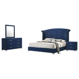 Melody 4-piece California King Bedroom Set Pacific Blue - Tampa Furniture Outlet