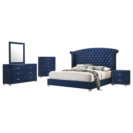 Melody 5-piece Queen Bedroom Set Pacific Blue - Tampa Furniture Outlet