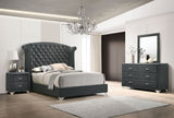 Melody 4-piece Eastern King Bedroom Set Grey - Tampa Furniture Outlet