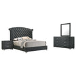 Tampa Furniture Outlet - Coaster - Melody 4-piece Eastern King Bedroom Set Grey - 223381KE-S4