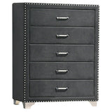 Melody 4-piece California King Bedroom Set Grey - Tampa Furniture Outlet