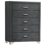 Melody 5-piece California King Bedroom Set Grey - Tampa Furniture Outlet