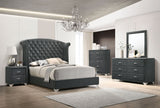 Melody 5-piece Queen Bedroom Set Grey - Tampa Furniture Outlet