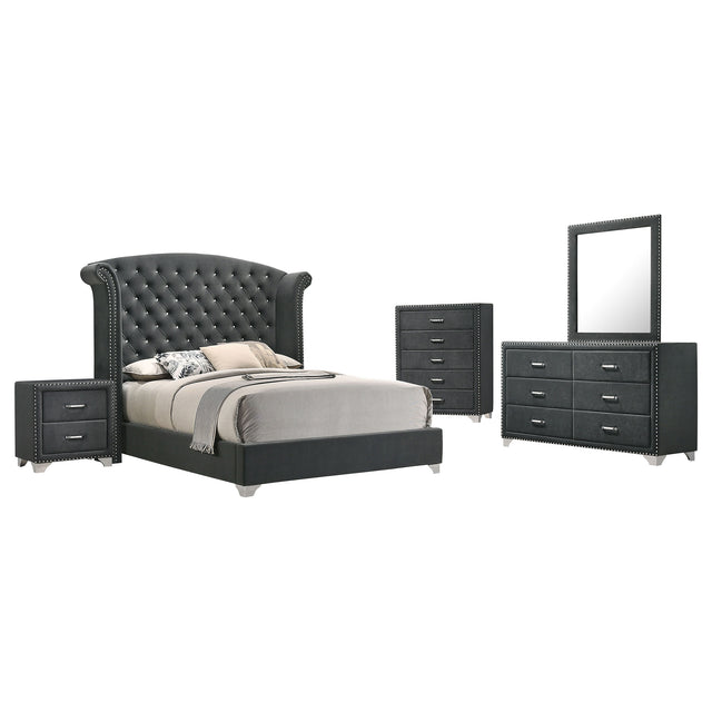 Tampa Furniture Outlet - Coaster - Melody 5-piece Queen Bedroom Set Grey - 223381Q-S5