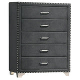 Melody 5-piece Queen Bedroom Set Grey - Tampa Furniture Outlet