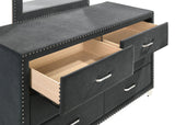 Melody 5-piece Queen Bedroom Set Grey - Tampa Furniture Outlet
