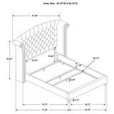 Melody 5-piece Queen Bedroom Set Grey - Tampa Furniture Outlet