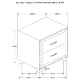 Melody 5-piece Queen Bedroom Set Grey - Tampa Furniture Outlet