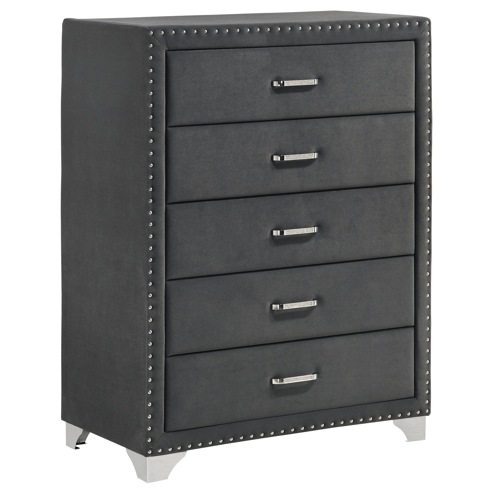 Tampa Furniture Outlet - Coaster - Melody 5-drawer Bedroom Chest Grey - 223385
