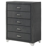 Melody 5-drawer Bedroom Chest Grey - Tampa Furniture Outlet