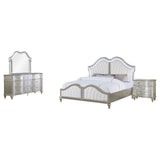 Evangeline 4-piece California King Bedroom Set Silver Oak - Tampa Furniture Outlet