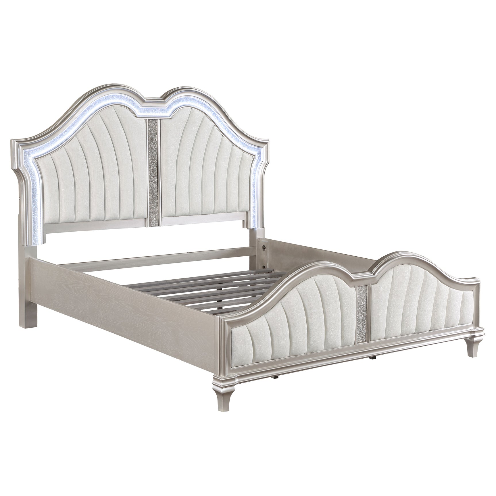 Evangeline 5-piece California King Bedroom Set Silver Oak - Tampa Furniture Outlet