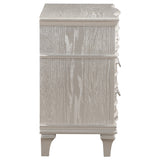 Evangeline 3-drawer Nightstand Silver Oak - Tampa Furniture Outlet
