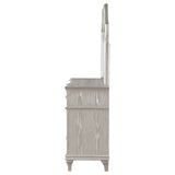 Evangeline 9-drawer Dresser with Mirror Silver Oak - Tampa Furniture Outlet