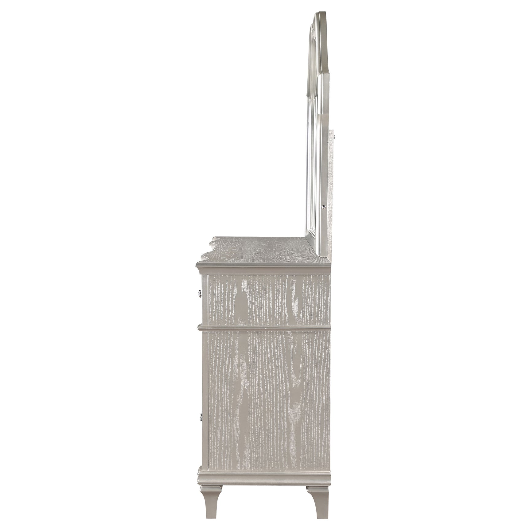 Evangeline 9-drawer Dresser with Mirror Silver Oak - Tampa Furniture Outlet