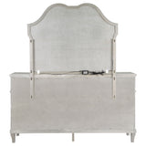Evangeline 9-drawer Dresser with Mirror Silver Oak - Tampa Furniture Outlet