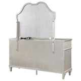 Evangeline 9-drawer Dresser with Mirror Silver Oak - Tampa Furniture Outlet