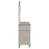 Evangeline 9-drawer Dresser with Mirror Silver Oak - Tampa Furniture Outlet