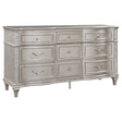 Tampa Furniture Outlet - Coaster - Evangeline 9-drawer Dresser Silver Oak - 223393