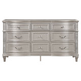 Evangeline 9-drawer Dresser Silver Oak - Tampa Furniture Outlet