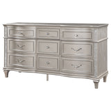 Evangeline 9-drawer Dresser Silver Oak - Tampa Furniture Outlet