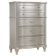 Tampa Furniture Outlet - Coaster - Evangeline 6-drawer Bedroom Chest Silver Oak - 223395