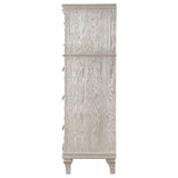 Evangeline 6-drawer Bedroom Chest Silver Oak - Tampa Furniture Outlet