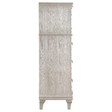 Evangeline 6-drawer Bedroom Chest Silver Oak - Tampa Furniture Outlet