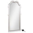 Tampa Furniture Outlet - Coaster - Evangeline Full Length LED Light Floor Mirror Silver Oak - 223400
