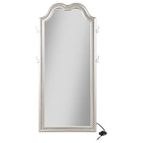 Evangeline Full Length LED Light Floor Mirror Silver Oak - Tampa Furniture Outlet