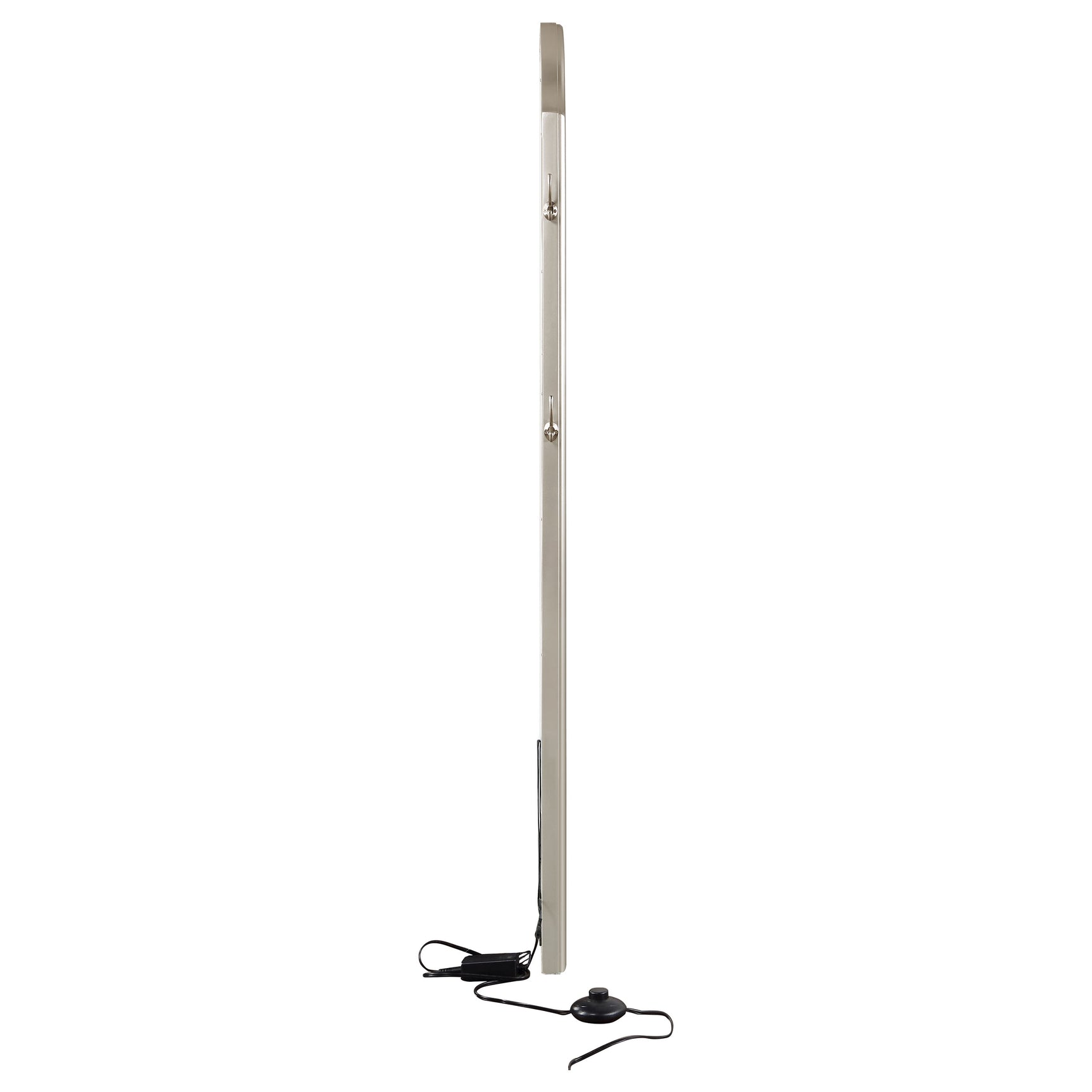 Evangeline Full Length LED Light Floor Mirror Silver Oak - Tampa Furniture Outlet