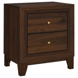 Tampa Furniture Outlet - Coaster - Welsley 2-drawer Nightstand Bedside Table Walnut - 223442