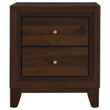 Welsley 2-drawer Nightstand Bedside Table Walnut - Tampa Furniture Outlet