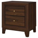 Welsley 2-drawer Nightstand Bedside Table Walnut - Tampa Furniture Outlet